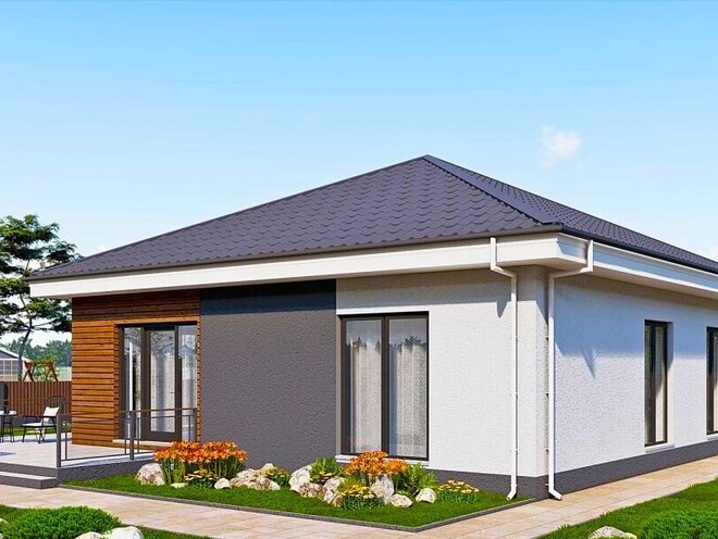 1 ЭТАЖНЫЙ ДОМ С ТЕРРАСОЙ, проект А002