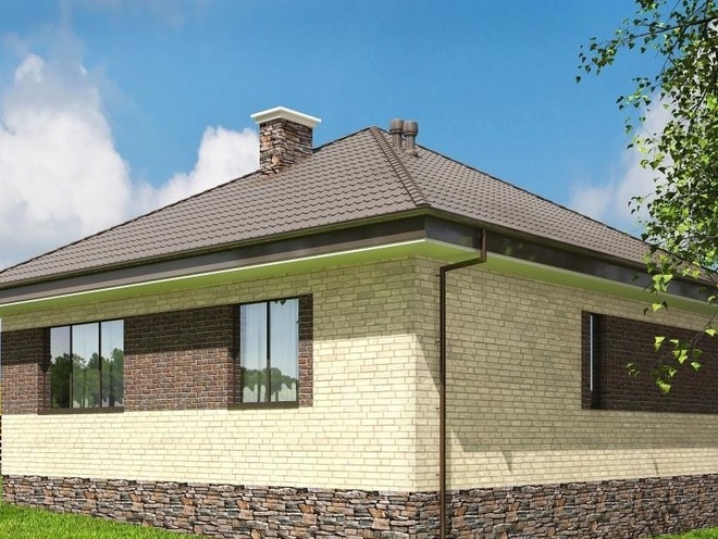 Одноэтажный дом, проект A001
