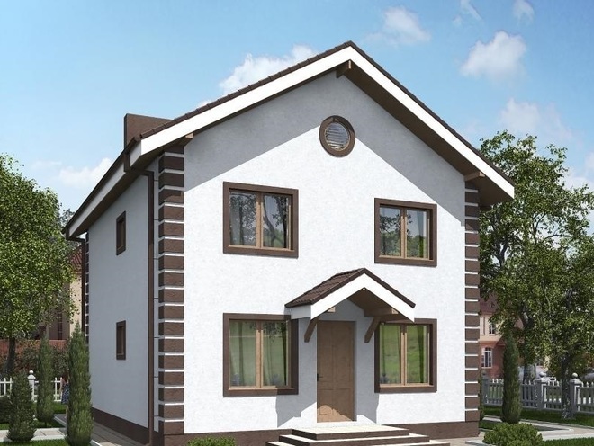 Двухэтажный жилой дом, проект B003