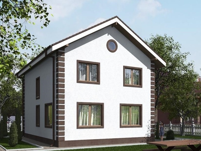 Двухэтажный жилой дом, проект B003