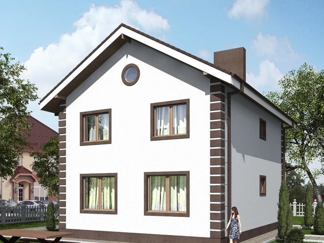 Двухэтажный жилой дом, проект B003