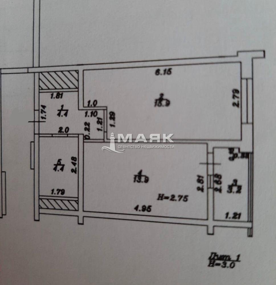 1-к. квартира 41 кв.м, 15/20 за 5 300 000 руб. , : Недвижимость в Анапе -  АН Маяк