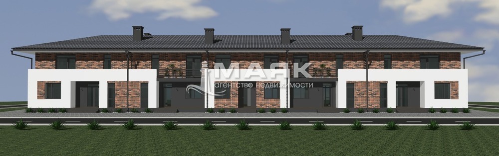 Таунхаус 129.4 кв.м на участке 2 сот