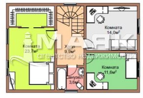 Дом 130 кв.м на участке 4 сот