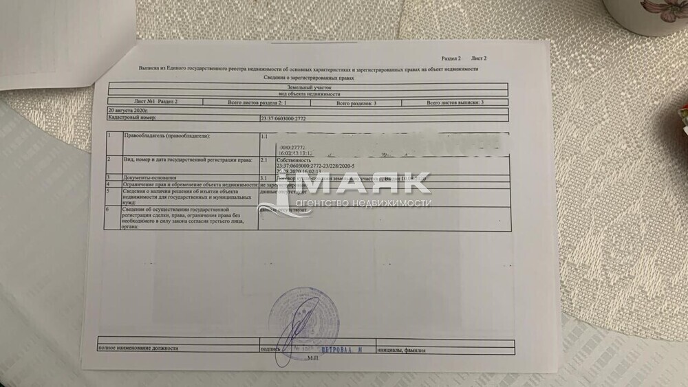 Участок 6.45 сот. (с/х)