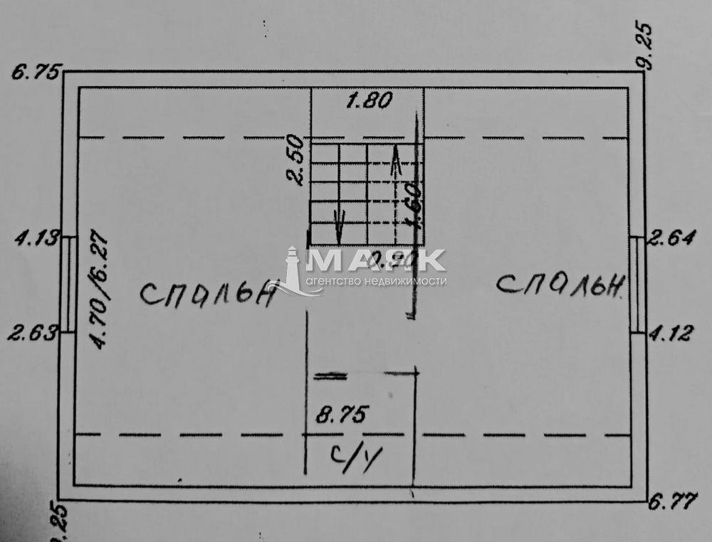 Дом 92.7 кв.м на участке 5.1 сот