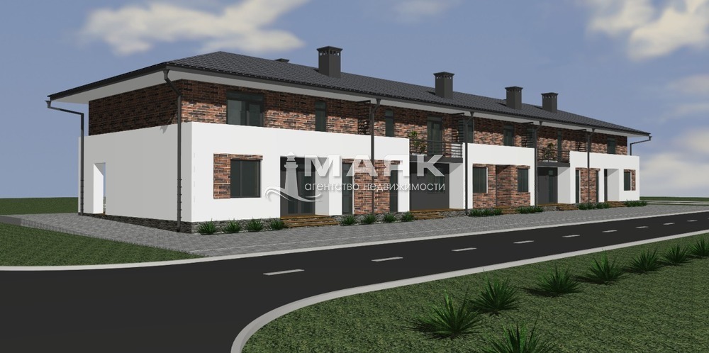 Таунхаус 129.4 кв.м на участке 2 сот