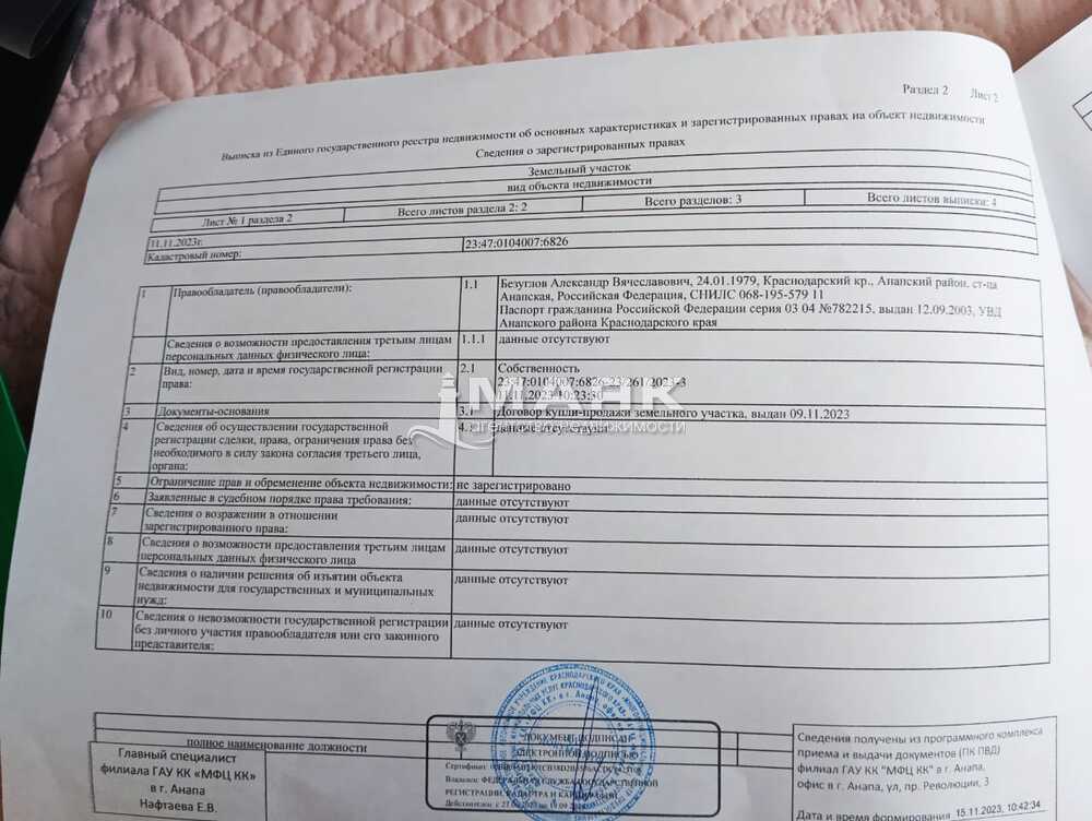 Участок 4.3 сот. (ИЖС)