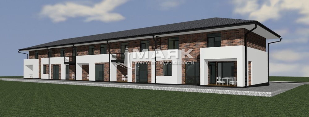 Таунхаус 129.4 кв.м на участке 2 сот