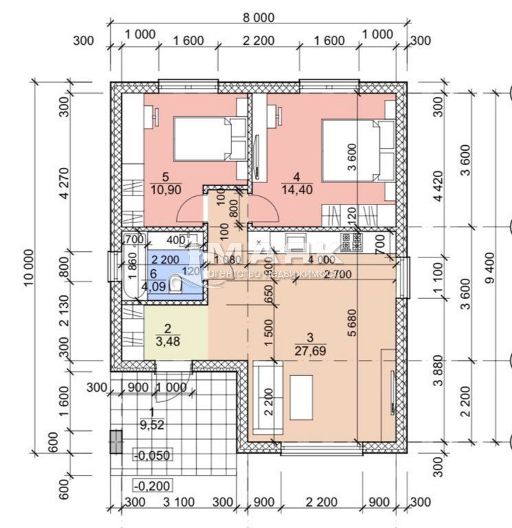 Дом 77 кв.м на участке 3 сот