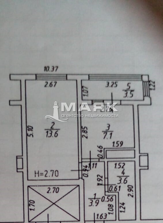 1-к. квартира 31 кв.м, 9/9