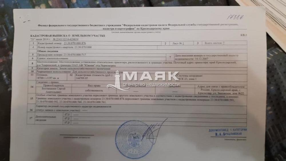 Участок 187 сот. (с/х)
