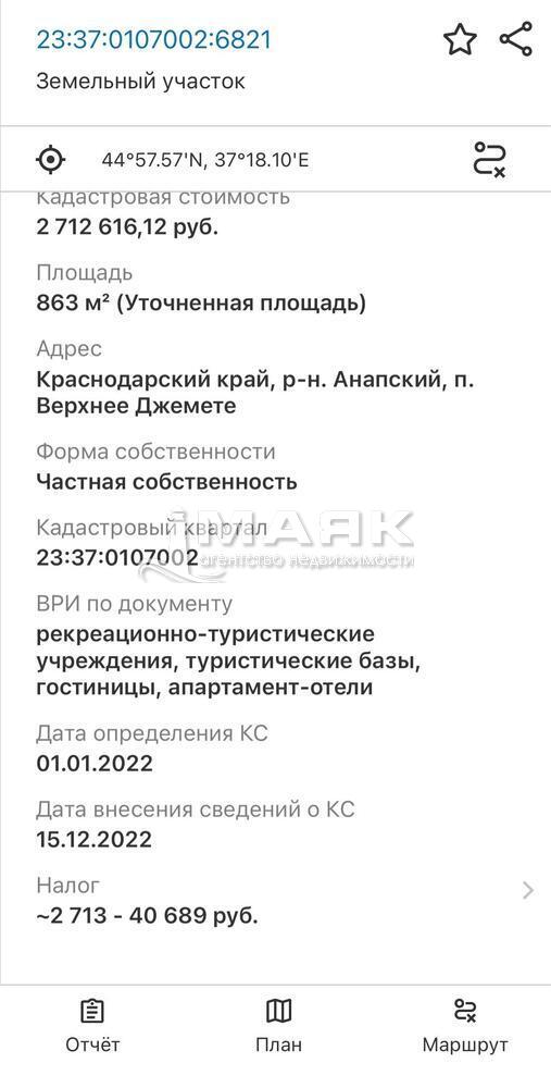 Участок 8.6 сот. (ИЖС)