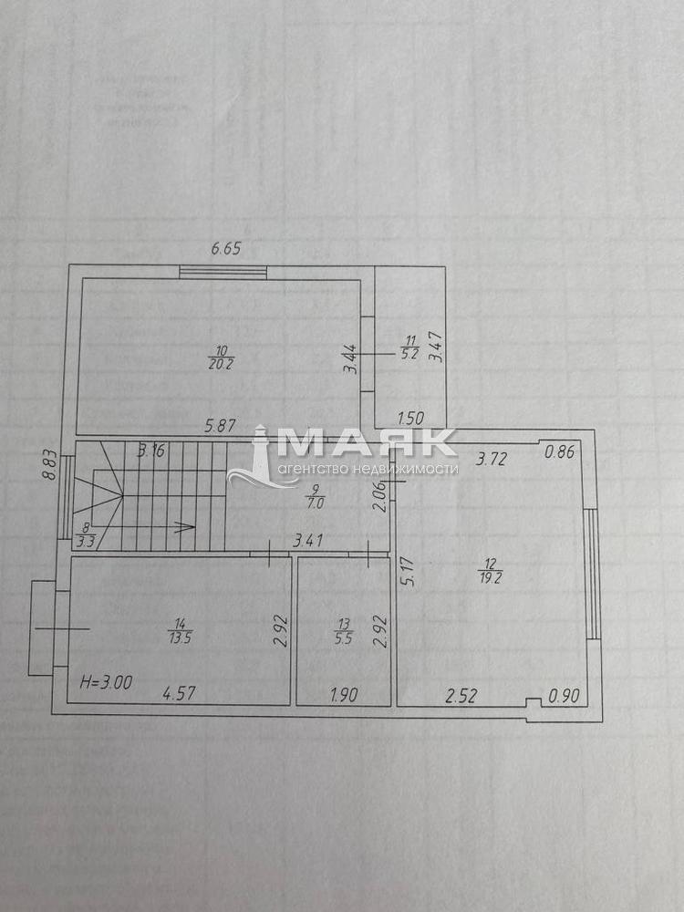 Таунхаус 125.4 кв.м на участке 2.2 сот