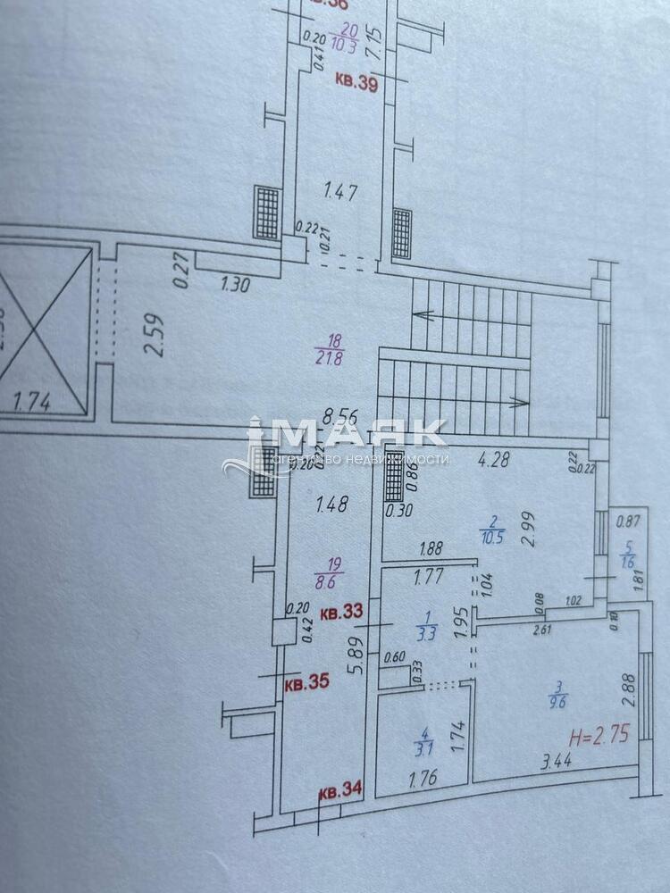 1-к. квартира 30 кв.м, 5/7