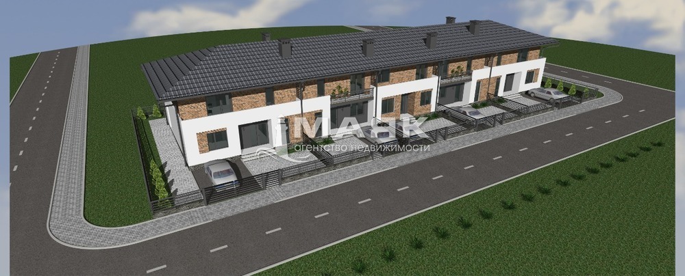 Таунхаус 129.4 кв.м на участке 2 сот