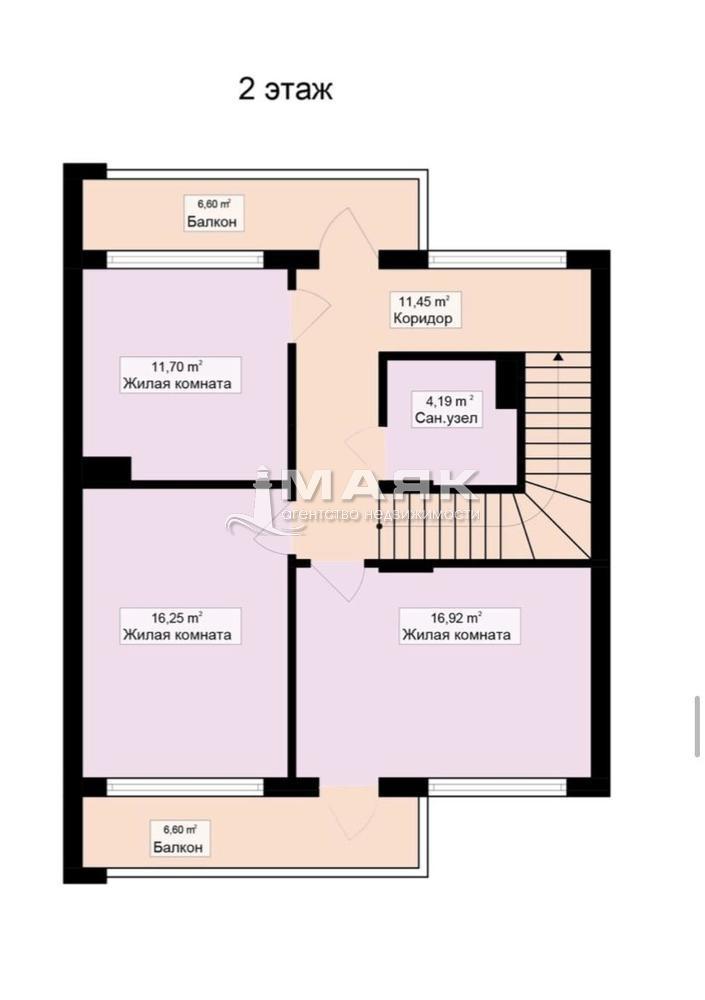 Таунхаус 140 кв.м на участке 2 сот