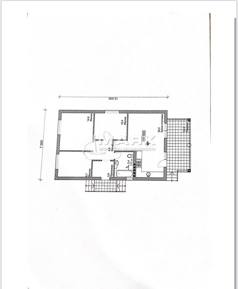 Дом 80 кв.м на участке 4 сот